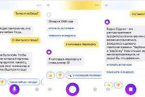  © Скриншоты приложения «Яндекс»
