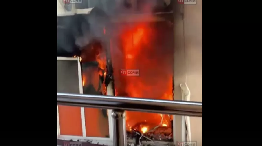 &copy;&nbsp;Скриншот видео из группы &laquo;ЧП Сочи&raquo;, vk.com/chpsochi