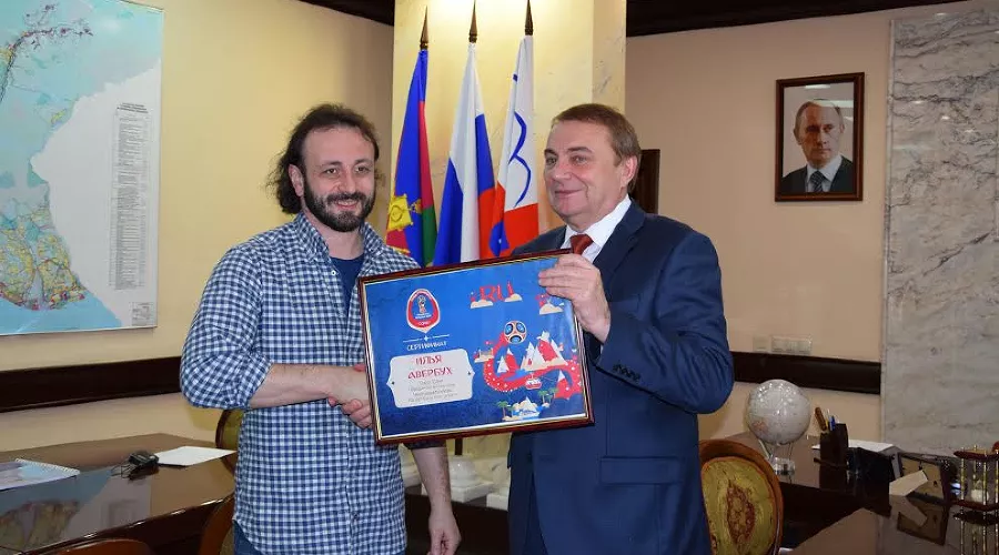 Илья Авербух и Анатолий Пахомов &copy;&nbsp;Фото пресс-службы администрации Сочи