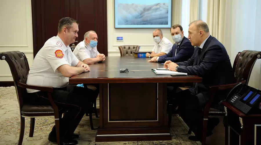 Сергей Пуликовский и Мурат Кумпилов &copy;&nbsp;Фото пресс-службы главы Республики Адыгея