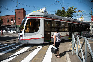 Презентация нового трамвая в Краснодаре © Фото Елены Синеок, Юга.ру