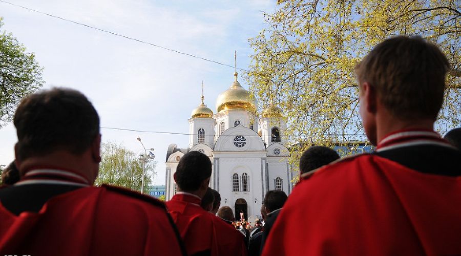 Парад казаков в Краснодаре © Елена Синеок. ЮГА.ру