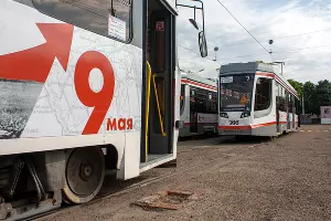 В Краснодаре вышли на маршрут новые трамваи &copy;&nbsp;Фото Дмитрия Пославского, Юга.ру