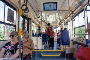 В Краснодаре вышли на маршрут новые трамваи &copy;&nbsp;Фото Дмитрия Пославского, Юга.ру