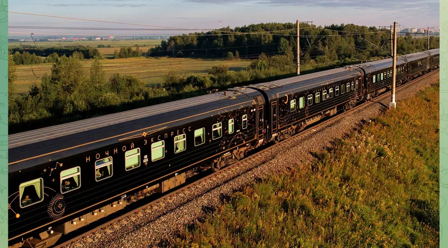 Фирменный поезд «Ночной экспресс»  &copy;&nbsp;Скриншот публикации в телеграм-канале &laquo;Афиша Краснодара&raquo;, T.me/afisha_krr