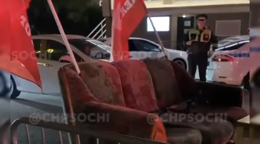  &copy;&nbsp;Скриншот видео из телеграм-канала &laquo;ЧП Сочи&raquo;, t.me/chp_sochi