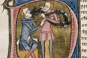 Удаление зубов, «Omne Bonum», Лондон (1360–1375) &copy;&nbsp;Изображение является общественным достоянием