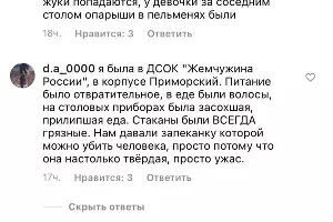  &copy;&nbsp;Скриншоты комментариев в инстаграме лагеря &laquo;Жемчужина России&raquo;