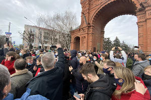 Как проходил митинг в поддержку Навального в Краснодаре © Фото Валерии Дульской, Юга.ру