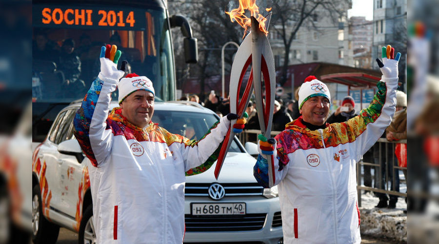 Эстафета Олимпийского огня в Краснодаре © Влад Александров, ЮГА.ру
