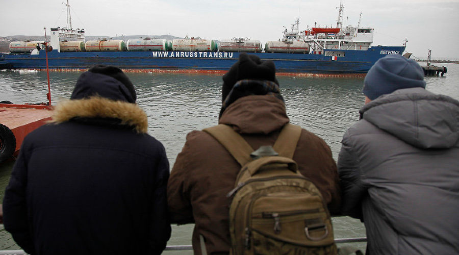 Паромная переправа между Кубанью и Крымом &copy;&nbsp;Влад Александров, ЮГА.ру