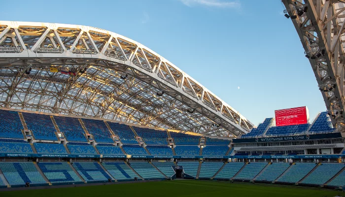 Киберучения на стадионе «Фишт» &copy;&nbsp;Фото предоставлено пресс-службой &laquo;Ростелекома&raquo;