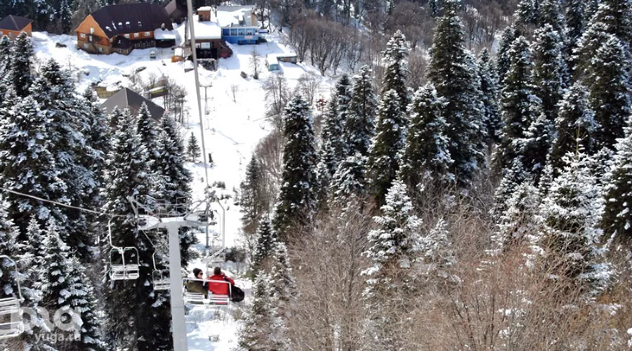 Канатная дорога в Домбае &copy;&nbsp;Фото Анны Петровой, Юга.ру