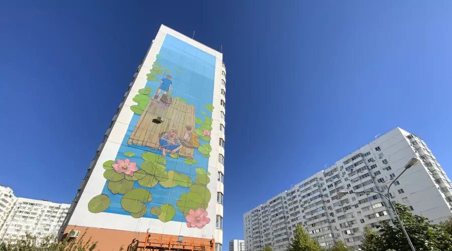 Мурал Александра Морсина &copy;&nbsp;Фото Дмитрия Пославского, Юга.ру