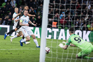 Матч «Краснодар» — «Зенит», Краснодар, 20 апреля 2019 года &copy;&nbsp;Фото Елены Синеок, Юга.ру