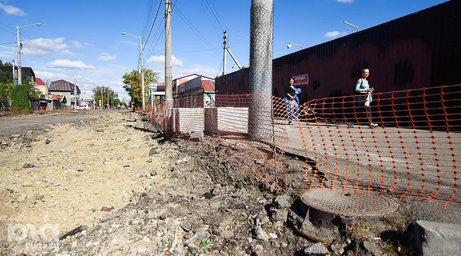 Ремонт улицы Тургенева в Краснодаре &copy;&nbsp;Фото Елены Синеок, Юга.ру