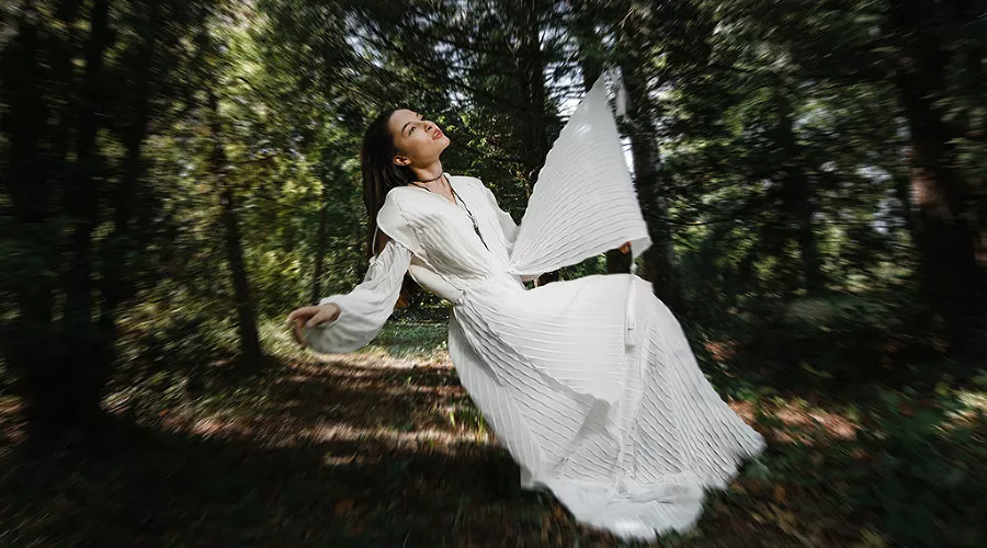 Модель от Сусанны Макеровой на фестивале «Этномода-2018» &copy;&nbsp;Фото со страницы Александра Хилькевича, vk.com/alexander_khilkevich