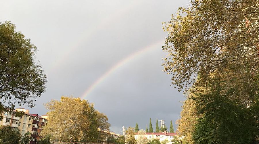 Двойная радуга в Сочи © Фото Юга.ру