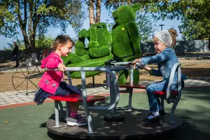 Парк имени Ивана Семыкина в станице Тбилисской &copy;&nbsp;Фото Евгения Мельченко, Юга.ру