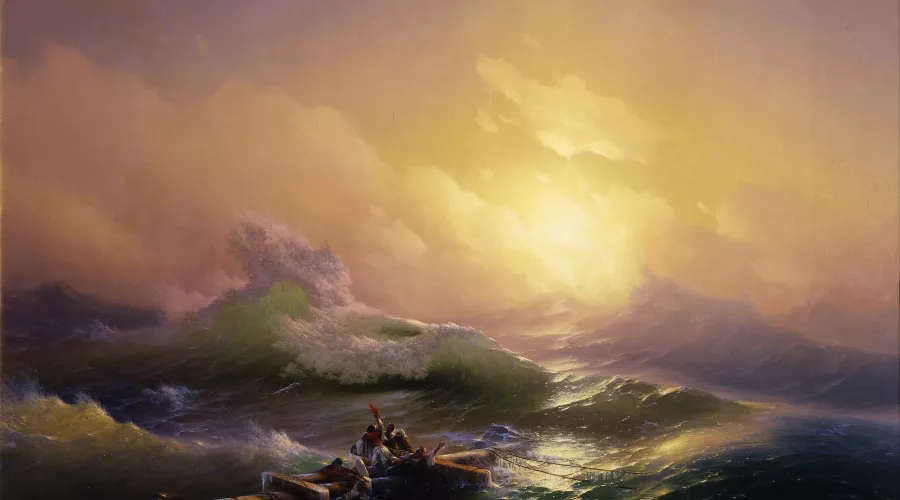 «Девятый вал», Иван Айвазовский, 1850 год &copy;&nbsp;Изображение является общественным достоянием