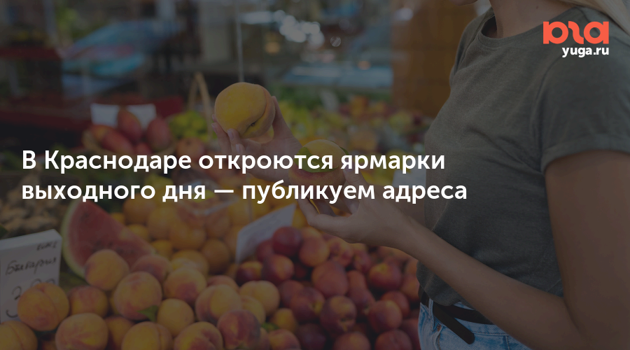 В Краснодаре откроются ярмарки выходного дня — публикуем адреса