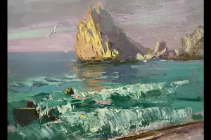 Картина Ларисы Островской &copy;&nbsp;Скриншот фото из письма от пресс-службы музея имени Коваленко