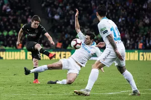 Матч «Краснодар» — «Зенит», Краснодар, 20 апреля 2019 года &copy;&nbsp;Фото Елены Синеок, Юга.ру