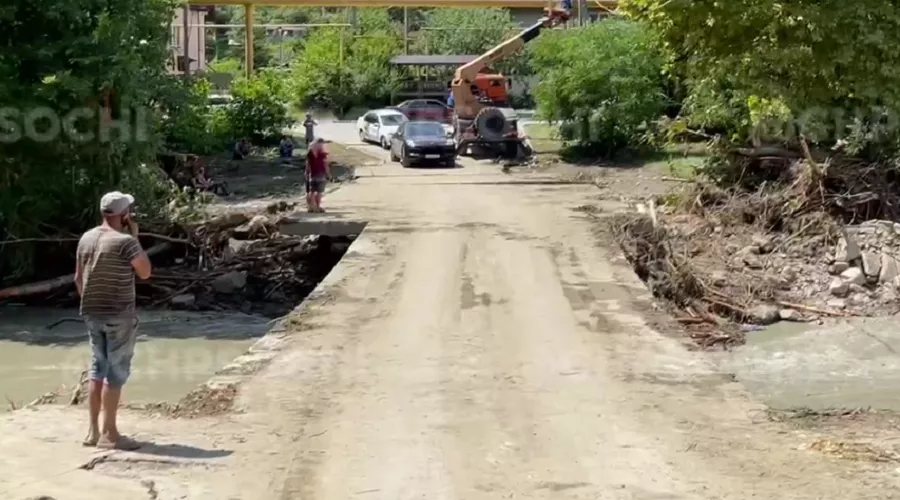  &copy;&nbsp;Скриншот видео из телеграм-канала &laquo;ЧП Сочи&raquo;, t.me/chp_sochi