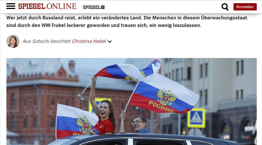  © Скриншот страницы сайта Der Spiegel, spiegel.de