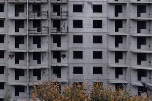 Долгострой на Карякина в середине 2010-х &copy;&nbsp;Фото Юли Шафаростовой
