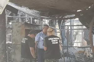 Пожар в Сочи 30 июля 2018 года &copy;&nbsp;Фото пресс-службы СУ СК РФ по Краснодарскому краю