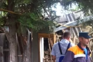 Взрыв газа в Минводах &copy;&nbsp;Фото пресс-службы ГУ МЧС по Ставропольскому краю