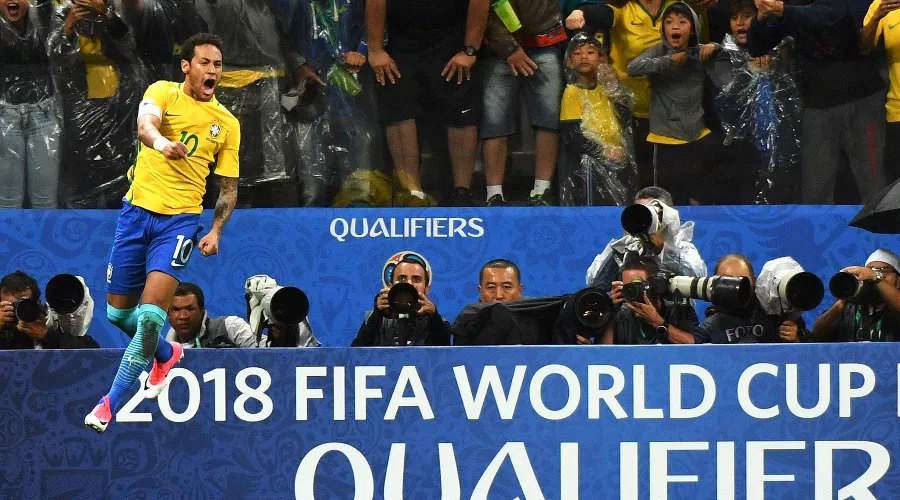 Сборная Бразилии первой прошла отбор в квалификации на ЧМ-2018 по футболу &copy;&nbsp;Фото с официального сайта чемпионата мира по футболу FIFA 2018 в России, ru.fifa.com/worldcup