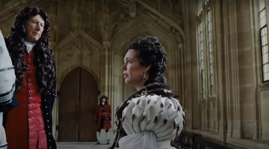 Кадр из трейлера к фильму «Фаворитка» &copy;&nbsp;Скриншот видео с YouTube-канала iVideos, www.youtube.com/@iVideos