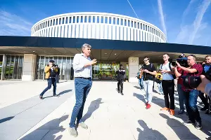 Сергей Галицкий на стадионе ФК «Краснодар» &copy;&nbsp;Фото Елены Синеок, Юга.ру