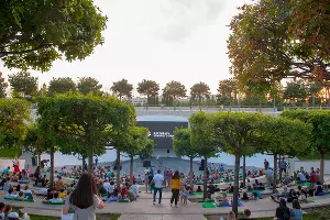 Кинопоказ в амфитеатре парка «Краснодар» &copy;&nbsp;Фото Дмитрия Пославского, Юга.ру