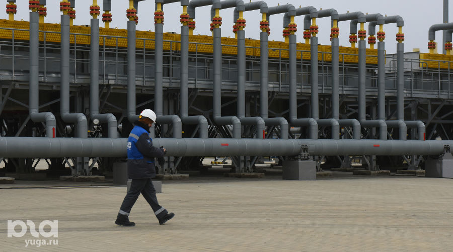 Торжественное открытие газопровода «Турецкий поток» на компрессорной станции «Русская» © Фото Елены Синеок, Юга.ру