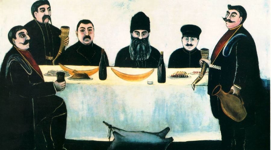 «Кутёж», Нико Пиросмани, Музей Востока, Москва © Изображение является общественным достоянием