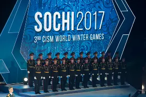 Церемония открытия III Всемирных зимних военных Игр в Сочи &copy;&nbsp;Фото Никиты Быкова, Юга.ру