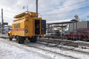 В Краснодаре начали строить трамвайную линию на улице Московской &copy;&nbsp;Фото Дмитрия Пославского, Юга.ру
