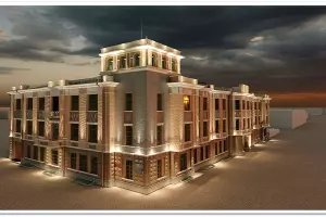 Дом подрядчика Акулова (эскиз реконструкции) &copy;&nbsp;Фото пресс-службы мэрии Краснодара