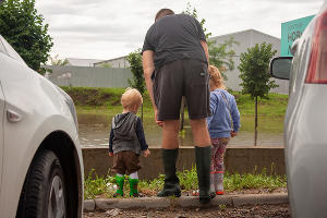 Последствия ливня на улице Московской &copy;&nbsp;Фото Дмитрия Пославского, Юга.ру
