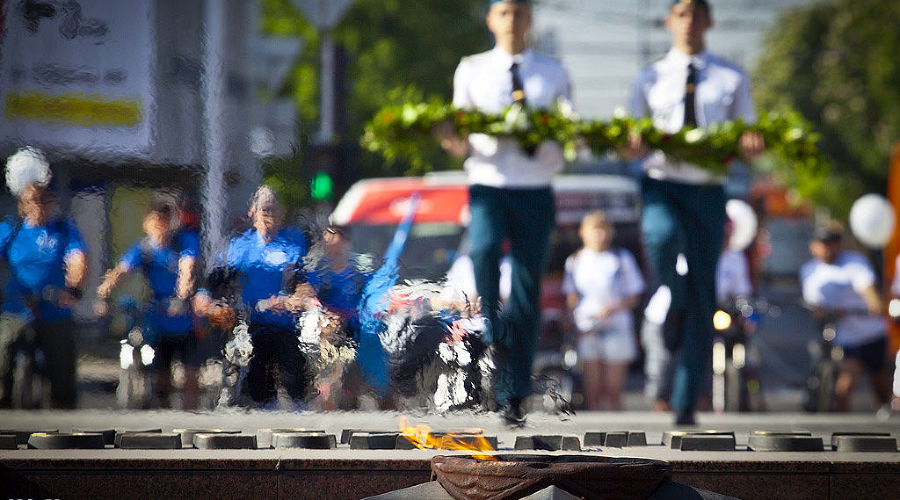 Веломарафон "Факел Победы" прошел на Кубани © Фото Ярослава Потапова, Юга.ру