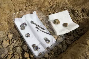 Раскопки в Фанагории. Уцелевшая гробница позднеантичной эпохи &copy;&nbsp;Фото Елены Синеок, Юга.ру