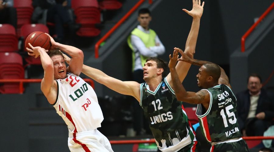 Матч Еврокубка УНИКС — «Локомотив-Кубань» © Фото пресс-службы ПБК «Локомотив-Кубань»