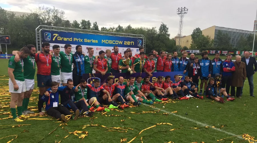 Сборная России по регби-7 выиграла бронзу этапа Гран-при Европы в Москве &copy;&nbsp;Фото с официального сайта Федерации регби России, rugby.ru