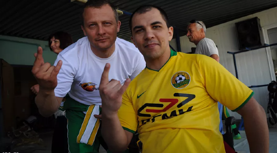 Роман Протасов (в желтом) &copy;&nbsp;Елена Синеок, ЮГА.ру