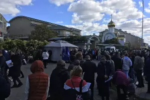 Мигранты из Херсонской области в Анапе &copy;&nbsp;Фото Александра Гончаренко, Юга.ру