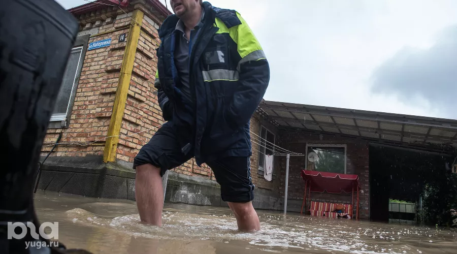 Подтопление в селе Левокумка Ставропольского края &copy;&nbsp;Фото Антона Подгайко, Юга.ру
