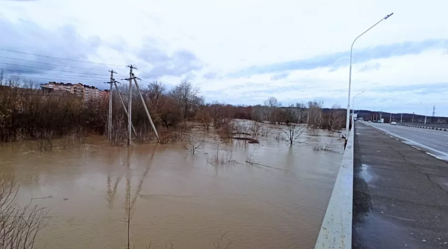 Подтопление в Горячем Ключе &copy;&nbsp;Скриншот телеграм-канала https://t.me/sergey_belopolskyi/2598?single